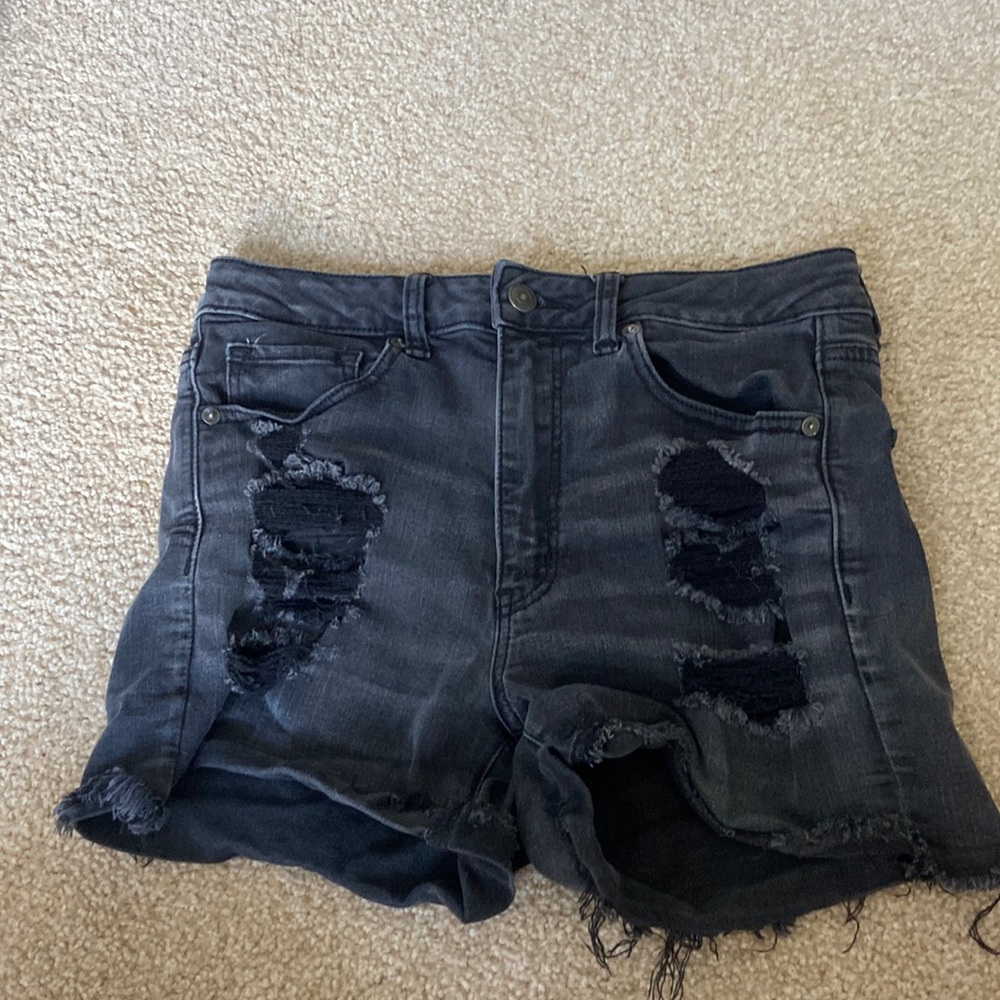 American Eagle Black Jean Shorts